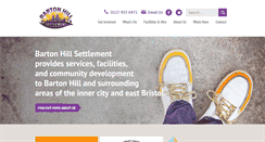 Desktop Screenshot of bartonhillsettlement.org.uk